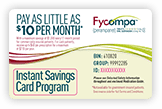 Fycompa Instant Savings card
