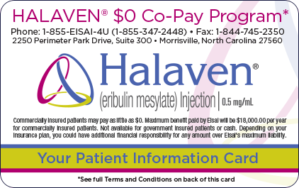 Halaven co-pay program